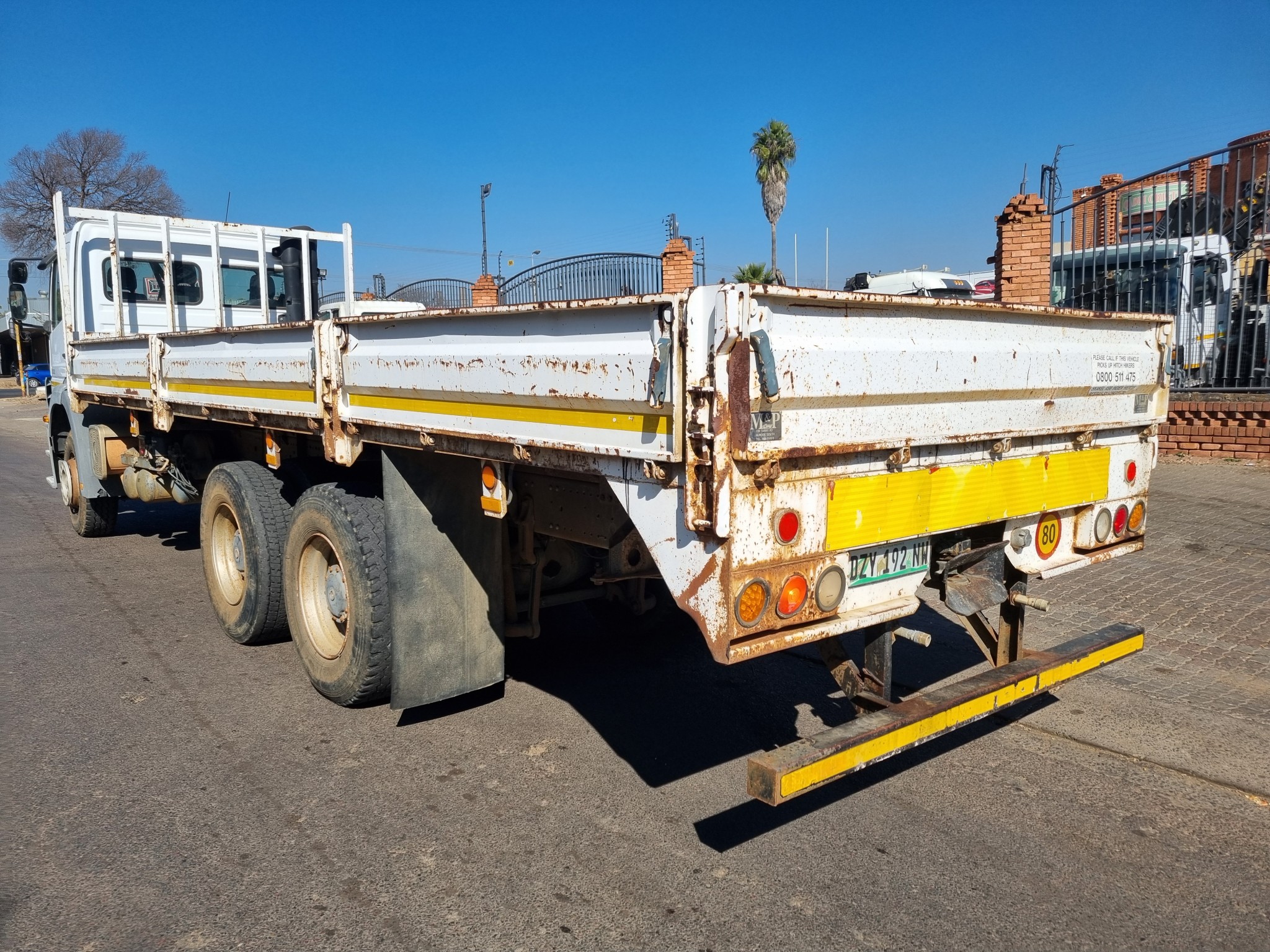 2002 MERCEDES BENZ 2628 ATEGO 12TON DROPSIDE BODY - Image 5