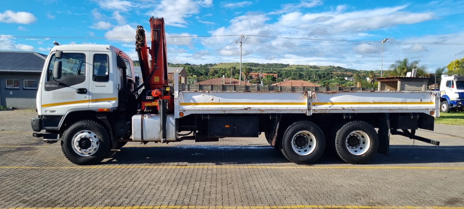 2003 ISUZU FVZ1400 14TON DROPSIDE WITH PALFINGER PK 18080 CRANE  - Image 12