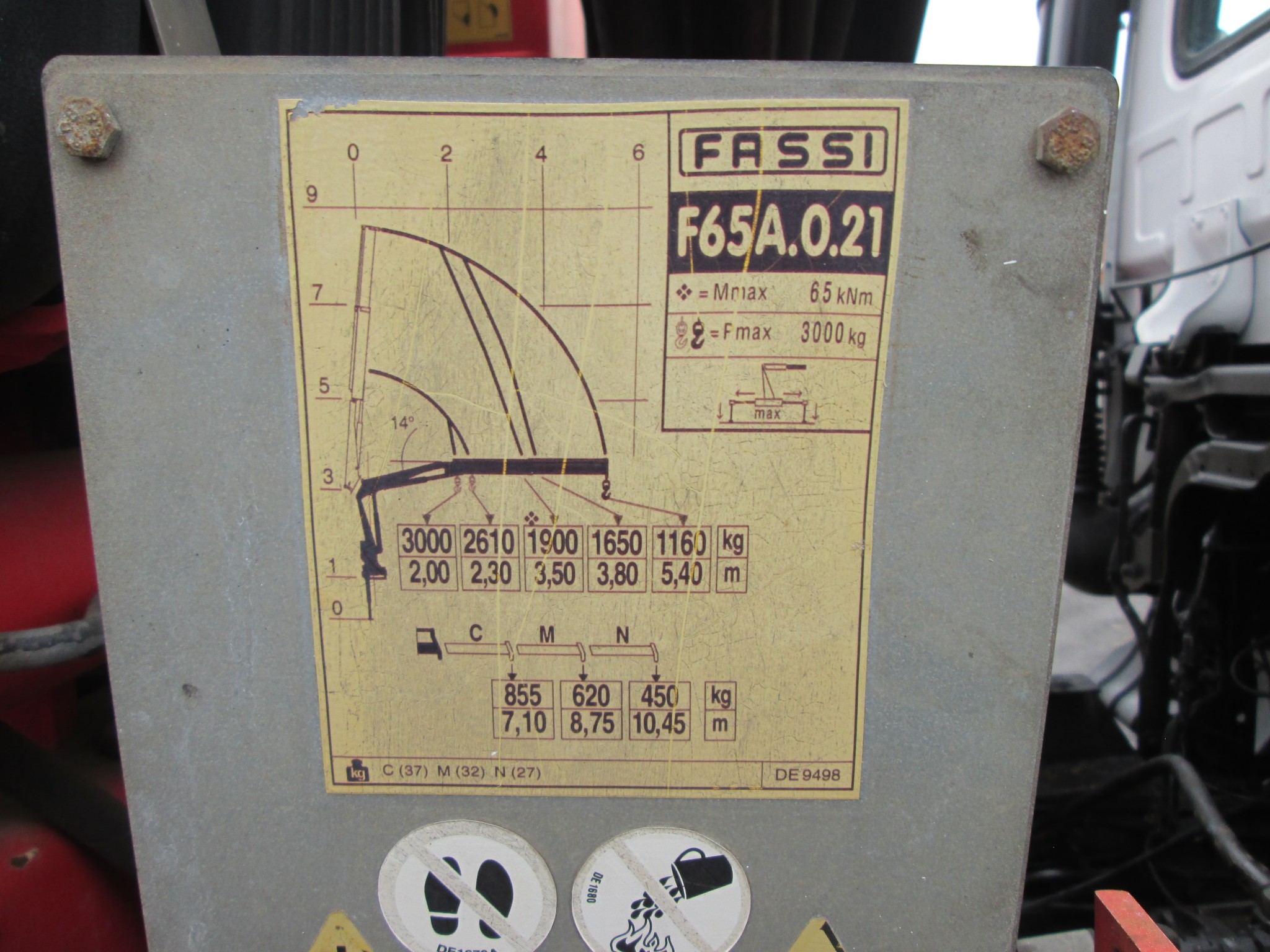 2013 UD80 5CUBE  TIPPER DROPSIDE BODY WITH FASSI F65 CRANE  - Image 10